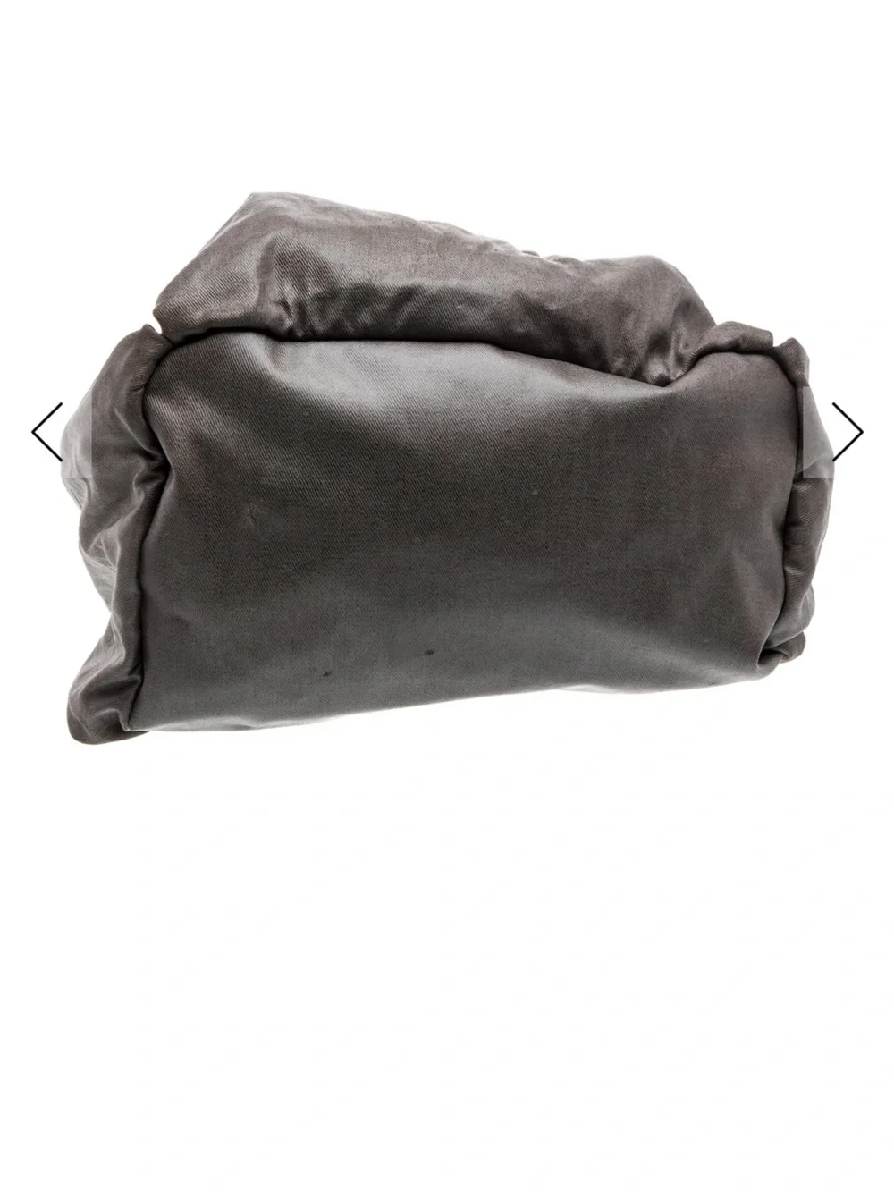 See by Chloé Metallic Gray Leather Tote with Charm Letters